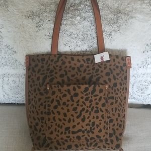 NWT leopard bag